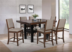 Patterson Upholstered Counter Chair Mango Oak (Set of 2) - 108889