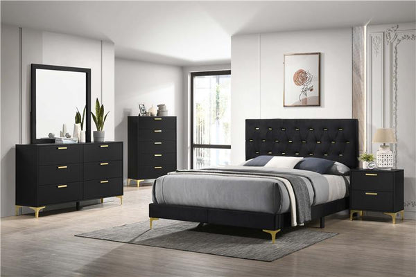 Kendall 5-piece California King Bedroom Set Black - 224451KW-S5