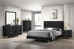 Kendall 5-piece California King Bedroom Set Black - 224451KW-S5