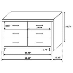 Brantford 4-piece Queen Bedroom Set Barrel Oak - 207040Q-S4