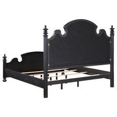 Celina Wood Eastern King Poster Bed Black - 224761KE