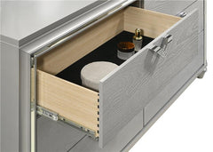 Veronica 5-piece Queen Bedroom Set Light Silver - 224721Q-S5