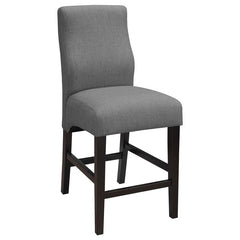 Mulberry Upholstered Counter Height Stools Grey and Cappuccino (Set of 2) - 102855