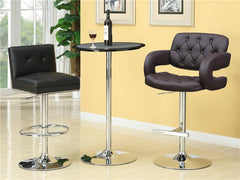 Brandi Adjustable Bar Stool Chrome and Brown - 102556