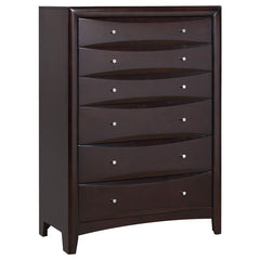 Phoenix 5-piece Queen Bedroom Set Cappuccino - 200409Q-S5