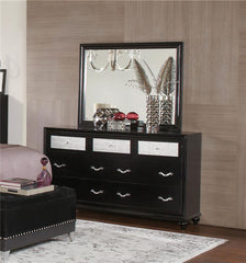 Barzini 7-drawer Rectangular Dresser Black - 200893