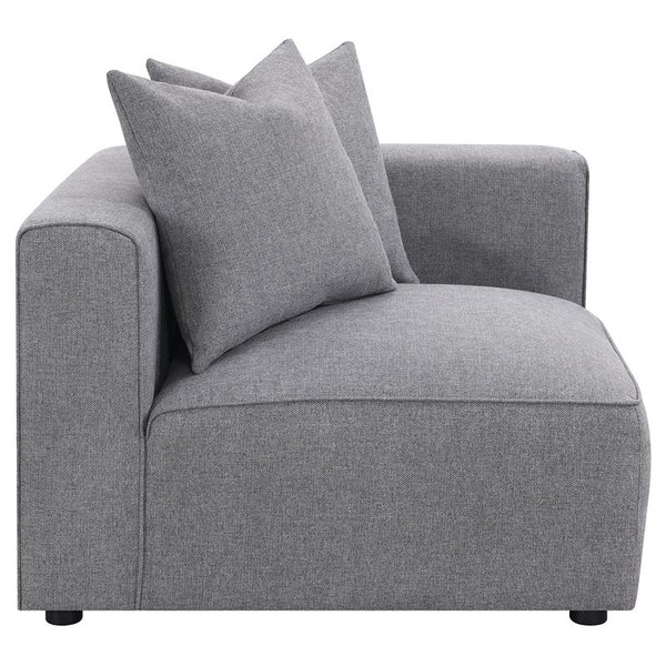 Jennifer Upholstered Corner Chair Grey - 551595