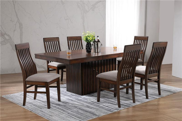 Briarwood 7-piece Rectangular Dining Set with Removable Extension Leaf Mango Oak - 182991-S7