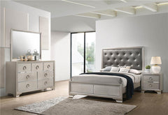 Salford 4-piece Queen Bedroom Set Metallic Sterling - 222721Q-S4