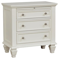 Sandy Beach 5-piece Eastern King Bedroom Set Cream White - 201309KE-S5