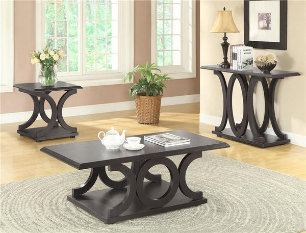 Shelly Engineered Wood Entryway Console Table Cappuccino - 703149
