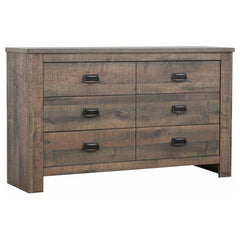 Frederick 6-drawer Dresser Weathered Oak - 222963