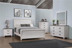 Stillwood Wood Eastern King Sleigh Bed Vintage Linen - 223281KE