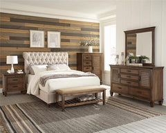 Devon 4-piece Eastern King Bedroom Set Burnished Oak - 300525KE-S4