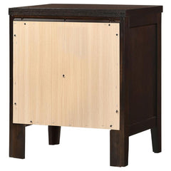 Carlton 2-drawer Rectangular Nightstand Cappuccino - 202092