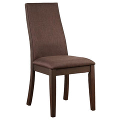Spring Creek Upholstered Side Chairs Rich Cocoa Brown (Set of 2) - 106582