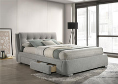 Fenbrook Upholstered Queen Storage Panel Bed Grey - 300523Q