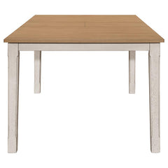 Kirby 7-piece Dining Set Natural and Rustic Off White - 192691-S7