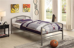 Baines Metal Twin Open Frame Bed Silver - 400159T