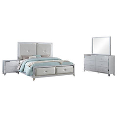 Larue 4-piece Queen Bedroom Set Silver - 224491Q-S4