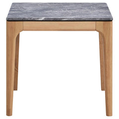 Polaris Square SmartTop Side End Table Grey and Light Oak - 707857