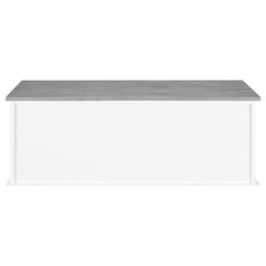 Alma 3-drawer Storage Bench White and Weathered Grey - 501196