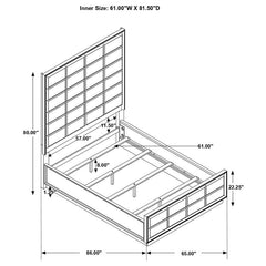 Durango 5-piece Queen Bedroom Set Smoked Peppercorn - 223261Q-S5