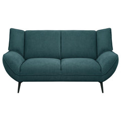 Acton 2-piece Upholstered Flared Arm Sofa Set Teal Blue - 511161-S2
