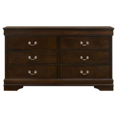 Louis Philippe 6-drawer Dresser Cappuccino - 202413