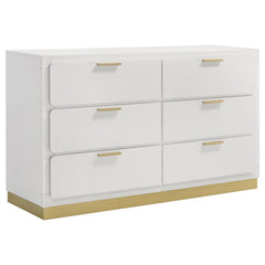 Caraway 4-piece California King Bedroom Set White - 224771KW-S4