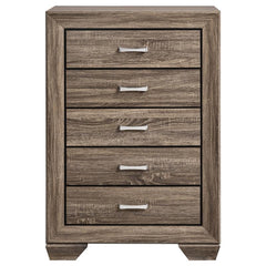 Kauffman 5-drawer Chest Washed Taupe - 204195