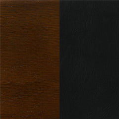 Broxton Upholstered Swivel Bar Stools Chestnut and Black (Set of 2) - 101920
