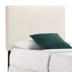 Gigi Upholstered Twin Panel Headboard Ivory - 316031T