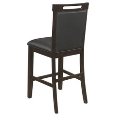 Prentiss 5-piece Rectangular Counter Height Dining Set with Butterfly Leaf Cappuccino - 193108-S7