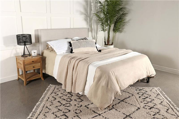 Kosmo Upholstered Queen or Full Panel Headboard Sand - 315993QF