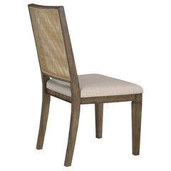Matisse Woven Rattan Back Dining Side Chair Brown (Set of 2) - 108312
