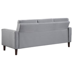 Bowen 3-piece Upholstered Track Arm Tufted Sofa Set Grey - 506781-S3