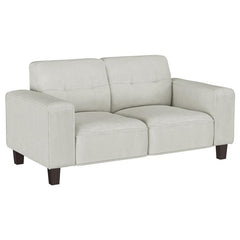 Deerhurst 2-piece Upholstered Track Arm Sofa Set Beige - 509647-S2