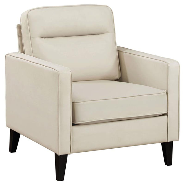 Jonah Upholstered Track Arm Accent Chair Ivory - 509653