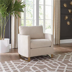 Corliss Upholstered Arched Arm Accent Chair Beige - 508823