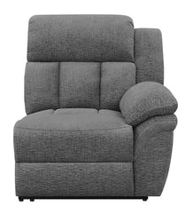 Bahrain Upholstered RAF Power Recliner Charcoal - 609540RRP