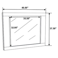 Felicity 5-piece Full Bedroom Set White High Gloss - 203500F-S5