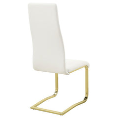 Montclair Side Chairs White and Rustic Brass (Set of 4) - 190512