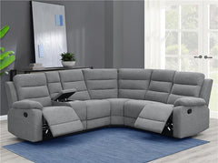 David Upholstered Reclining Sectional Sofa Smoke - 609620