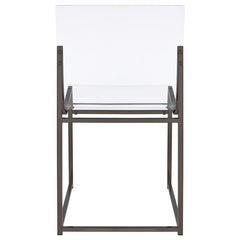 Adino Acrylic Dining Side Chair Clear and Black Nickel (Set of 2) - 121142