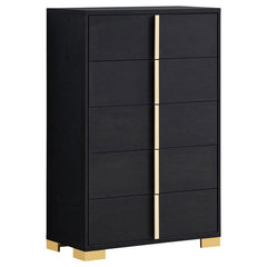 Marceline 5-piece Twin Bedroom Set Black - 222831T-S5