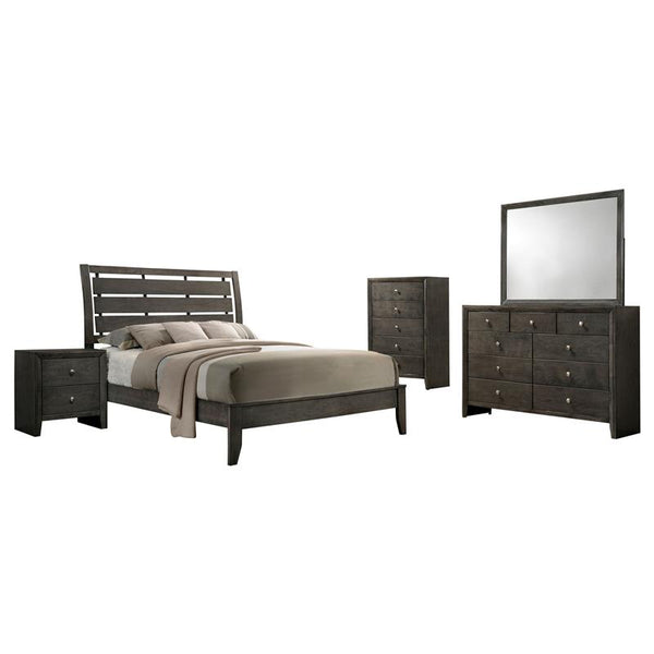 Serenity 5-piece Queen Bedroom Set Mod Grey - 215841Q-S5