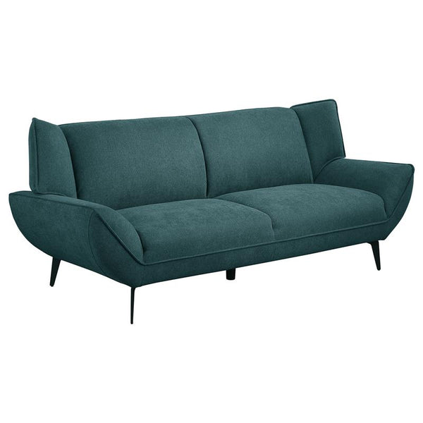 Acton Upholstered Flared Arm Sofa Teal Blue - 511161