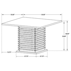 Stanton Square Counter Table Black - 102068