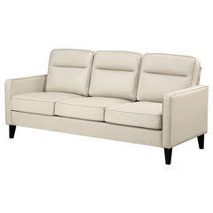 Jonah Upholstered Track Arm Sofa Ivory - 509651